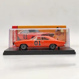 Aircraft Modle Auto World 1 43 1969 Charger General Lee Red AWRSS1151 Limited Edition Resin Model Car Collection Auto Toys Gift 230906