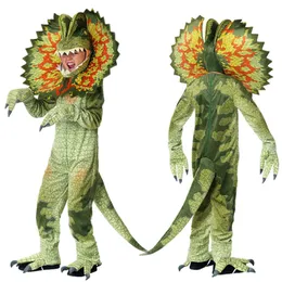 Specjalne okazje Bożego Narodzenia kostiumów chłopcy dziewczęta Triceratops Cosplay Zestaw dzieci kombinezonu Halloweenowe rekwizyty karnawałowe Purim Party Dinosaur for Kid 230906