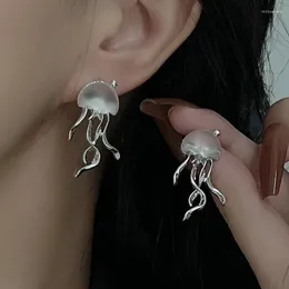 Dangle Earrings Fashion Design Floating Jellyfish Matte Acrylic Korean Creativity Mini Star Personality Female Drop Jewelry