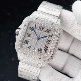 4K7C 2023 Wristwatch Diamonds Mens Watch Automatic Mechanical Watch 40mm With Diamond-studded Steel Bracelet VVS1 GIA Wristwatch FashionJTDLUL14