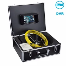 Fabriksdirekttillförsel 20m avloppsvattentät kamera Pipe Pipeline Drain Inspection System 7 Inch Monitor med DVR