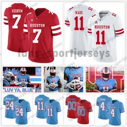 Houston Case Keenum Cougars Oilers-inspiriertes Fußballtrikot Clayton Tune Mulbah Auto Alton McCaskill Dell Christian Trahan Donavan Ta'zhawn Henry Kelan Walker