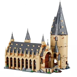 Aircraft Modle in Stock Great Hall Castle Building Kompatybilny 75954 Model DIY Blocks Bricks Film Dziecięce Zabawne urodziny Prezenty świąteczne 230907