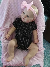 Bonecas 5060cm msenior pintado boneca reborn maddie simulação bebê corpo inteiro látex sem montagem brinquedos presente de aniversário das crianças 230907