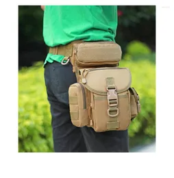 Bel çantaları su geçirmez oxford kumaş spor çantası kamuflaj bir omuz çapraz gövde raportör pografi bacak