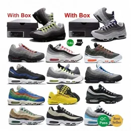 Running 95 Lions Shoes 95s With Box Reflective Safari Sketch Tour Yellow Koi Men Shoe Solar Red Earth Day Triple Black Earth Social Pure Platinum