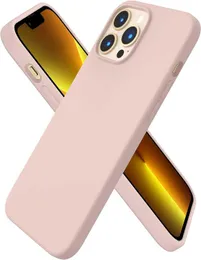 حالات الهاتف الخليوي ornarto متوافق مع iPhone 13 Pro Max Case 67 "سائل سائل رفيع للغاية من 3 طبقات الغطاء الكامل مطاطية مطاطية ناعمة 67" (حوالي 170 سم) الرمل Pinkl2030907