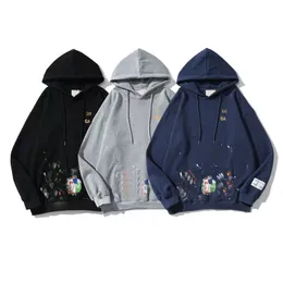 Mens hoodie designer hoodie tröja för män och kvinnor höst mode brev tryck målning avslappnad tröja lösa hoodies olika stilar s-xl