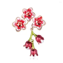 Broschen 12 teile/los Mohnblumen Blume Emaille Pin frauen Pins Und Mode Bouquet Kleidung Schmuck Geschenk