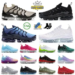 Top Quality 2023 Tn Plus Vapour Max Running Shoes Pink Spell Red To Black Triple White Big Size 13 Vapor Maxs Tns Atlanta Mens Women Trainers Sneakers 36-47
