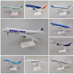 Aircraft Modle 20cm Alloy Metal USA Pan American World Airways Pan Am Boeing 747 B747 DIECAST Airplane Model samolot Southwest KLM Aircraft 230906