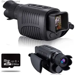 Telescópios 1080P HD Monocular Night Vision Device Infravermelho 5x Zoom Digital Telescópio de Caça Ao Ar Livre Dia Noite Dual Use Full Dark 300m Q230907