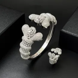 Bangle Gelang dan cincin buatan tangan África Timur Tengah desain efisien indah halus Set perhiasan pesta 230907