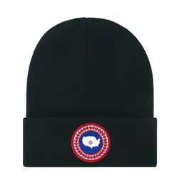 Канада Вязаная шапка Роскошная шапка-бини зимняя шапка унисекс с вышитым логотипом из гусиной шерсти