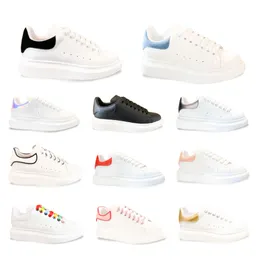 Oversized Sneaker calf leather lace-up White Black luxury contrasting heel logo tongue round toe breathable rubber sole extra laces cowhide durable trend stylish