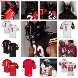 Maryland Terrapins Football Jersey 16 Daniel Wingate 32 Mykel Morman 54 DeAndre Duffus 15 Riyad Wilmot 9 Fa'najae Gotay 90 Lavon Johnson 57 Ja'Kavion Nonar