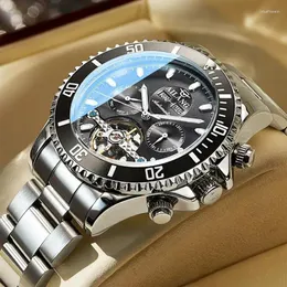 손목 시계 2023 Ailang Wristwatch Men 비즈니스 자동 기계적 시계 패션 럭셔리 투르 빌론 스포츠 시계 relogio masculino