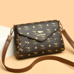 Women's bag 2023 new middle-aged mother bag simple fashion patchwork single shoulder crossbody bag small square bag