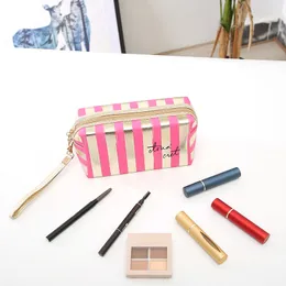 Makeup Bag for Women Designer Cosmetic toalettettpåse High Fashion Luxury Make Up Pouch Wash Purse