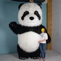 3M Ogromny nadmuchiwany futra Panda Mascot Costume Full Ciało do noszenia Walking Up Suit for Marketing Entertainment