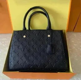 a1top quolty handbgs女性革のエンボスショルダーバッグ高級デザイナーハンドバッグ財布女性メッセンジャーバッグM41053