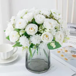 Decorative Flowers Artificial Flower Brazilian Hydrangea Rose For Home Windowsill Bonsai Decoration Christmas Wreath Vase Wedding Pography