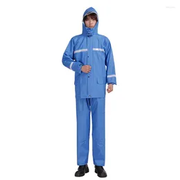 Rainoats Suit Wodoodporny płaszcz przeciwdeszczowy odblaskowy motocykl Wysokiej jakości PVC Outdoor Adult Rower Regenjas Rain Gear2024