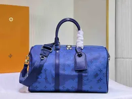 2023 Designer Keepall Bandouliere Travel Bag Monogramy Pokryte płótno duża pojemność Odłączana i regulowana tkanina Pasek na ramię Rozmiar 35 cm M46655 M22765