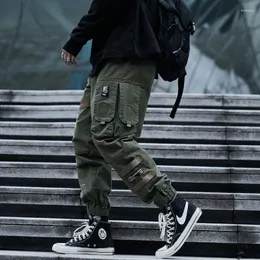 Mäns byxor Nico Estrada Calas de Carga Dos Homens Moda 2023BOLSOS SATAIS Hip Hop Techwear Joggers Masculino Japons Streetwear