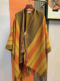 Designer damski Cashmere Cloak wełna wełniana wełna Temperament Temperament ciepły zagęszczony duży szal wysokiej jakości uczucie jesień i zima