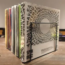 Portaoggetti Scaffali in ferro battuto per stand espositivi creativi Scaffale per dischi LP per TRIANGLE Porta riviste Porta documenti da scrivania 230906