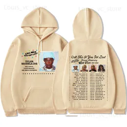 Felpe con cappuccio da uomo Felpe Call Me If You Get Lost Tour Felpe con cappuccio Tyler The Creator Stampato Streetwear Uomo Donna Felpe y2k Felpa con cappuccio Hip Hop oversize T230907