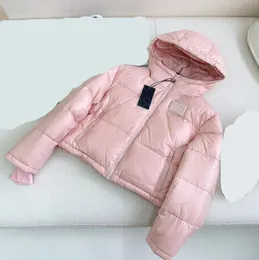 24 Women's Down Parkas Ny ryggsäck Decoration Bread Down Coat Anpassad glansig tjock huva med dragkedja 3-färg plus storlek 905