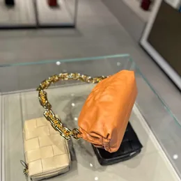 Borsa da donna Borsa da donna BVs Pelle Botteg Vena Borse Catena Pauch Pumpkin Orange XEKUA