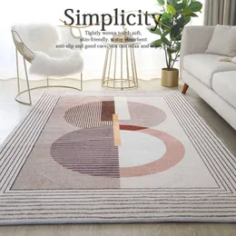 Carpets Nordic Simple Home Large Area Living Room Decoration Carpet Thickened Soft Bedroom Carpets Anti Dirty Non Slip Children Room Rug P230907
