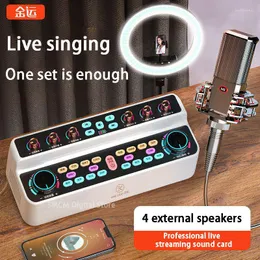 Combination Speakers 2023 Live Sound Card MIC MAX Quality Noisy Wireless Bluetooth All In One Machine Long Range Speaker BASS