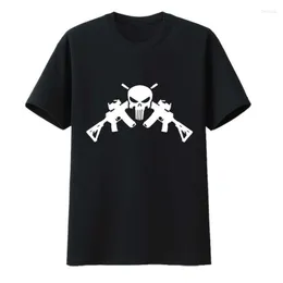 メンズTシャツ戦争とスカルコットンTシャツレジャートップY2KスタイルRoupasMasculinas男性のためのクリエイティブ男性服