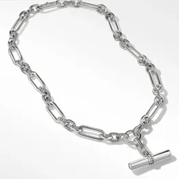 collana di design catene di gioielli per uomo donna catena di collegamento via cavo ghiacciata Accessori di gioielli argentati in acciaio inossidabile di alta qualità