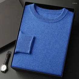 Męskie swetry Zocept Zagustowany sweter z kaszmiru dla mężczyzn zima Wysokiej jakości podstawowy podkładowy skocz