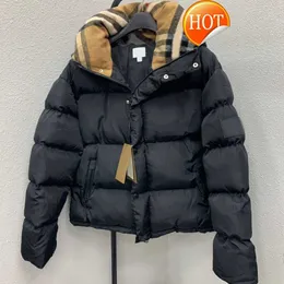 Klasik Çıkarılabilir Ceket Kadınlar Down Tasarımcı Parkas Parkas 22FW Moda Kış Erkekleri Lüks Mektup Ekose Sıcak Üst İki Renk S-L