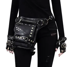 Waist Bags Vintage Steampunk Bag Steam Punk Retro Rock Gothic Drop Leg Goth Shoulder Packs Victorian Style Women 230906