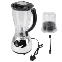 Blender Countertop 220V UK Plug -plugg allmänt använt rostfritt stål Blad Professionella blandare 1500 ml 600 ml 450W för restauranger