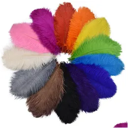 Party Decoration Colored Ostrich Feathers For Crafts Handicraft Accessories Table Centerpieces Carnival Plumas Decor Rra49 Drop Delive Dhdcz