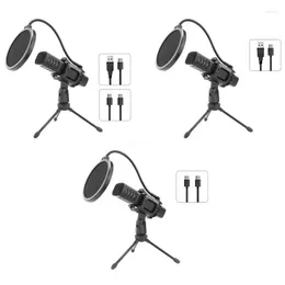 Microphones Microphone HeadphoneType C/USB Port Streaming Mic Game Props Vocal Record Apply Dropship