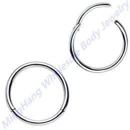 Labret Lip Piercing Jewelry 18G 16G 14G Steel Nose Septum Clicker Segment Ring Nipple Ear Cartilage Helix Tragus Stud Body 230906