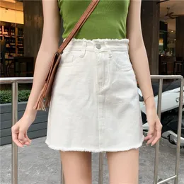 Skirts High Waist Mini Skirt Women's Elegant and Simple Office Full Matching A line Wrap Hip Korean Style Sunshine Girl 230906