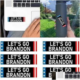 Other Decorative Stickers Creative Lets Go Brandon Personalized Decoration Fjb Self-Adhesive Cup Car Sticker Drop Delivery Ho Dhgarden Dhtbk