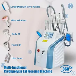 Máquina Cryo EMS 4 Alças Crioterapia Resfriamento Cryo Pad Cryolipolysis Fat Freezing Firm Abs Lift Nádega Corpo Emagrecimento Instrumento de Beleza