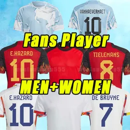 2023/24 Belgium Soccer Jerseys WorldES Cup Football Shirts Belgique national team 2024 WITSEL DE BRUYNE R.LUKAKU E.HAZARD MERTENS fans pLayer version men kids