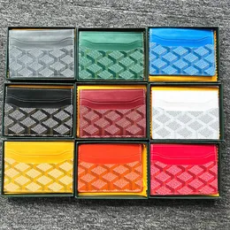 luxury small With Box Saints Sulpices 4 card pockets Card Holder purse Women Mini Wallet Genuine Leather Men Designer wallets Coin246q